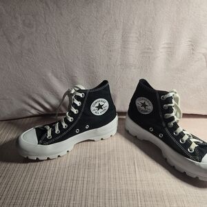 Converse Black and White High-Top Sneakers